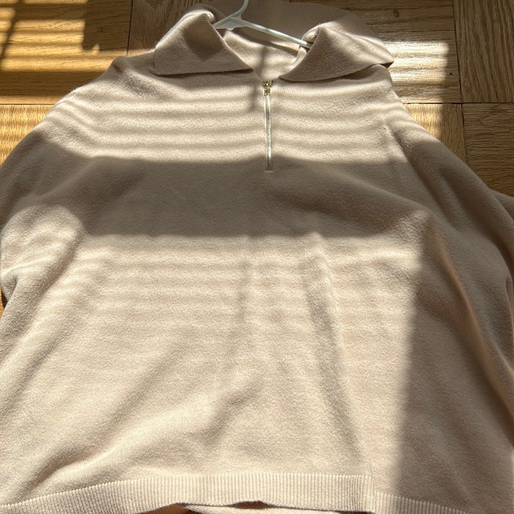 nude cashmere zara poncho